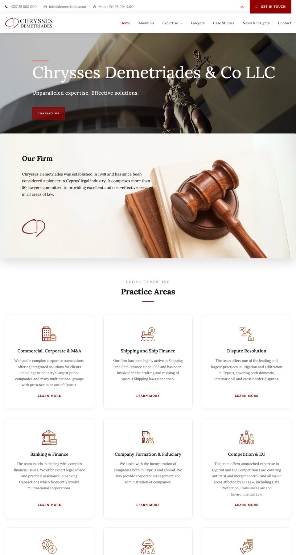 Chrysses Demetriades & Co LLC home page