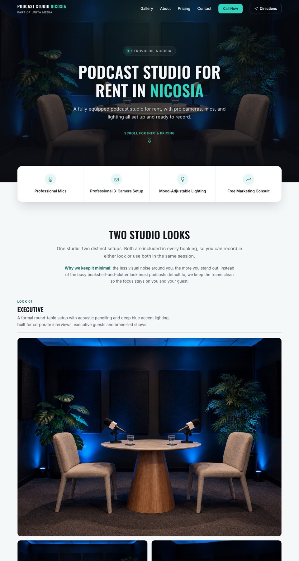 Podcast Studio Nicosia home page