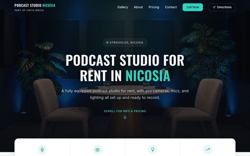 Podcast Studio Nicosia website