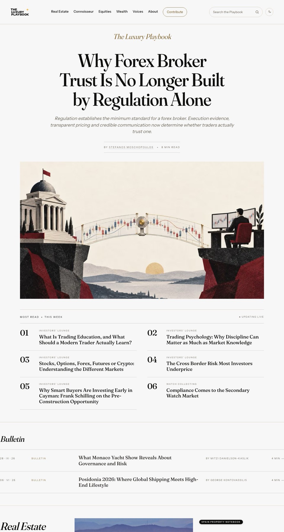 The Luxury Playbook home page