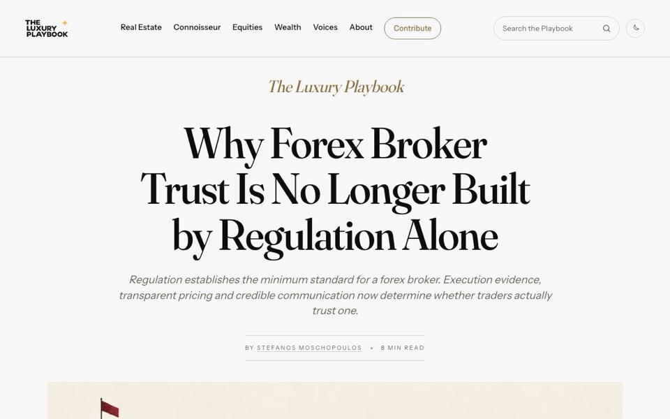 The Luxury Playbook website
